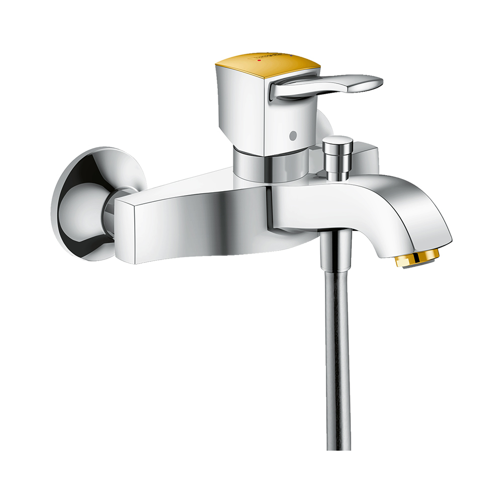 Hansgrohe Metropol Classic Смеситель для ванны однорычажный с рычаговой рукояткой ВМ, хром-золото