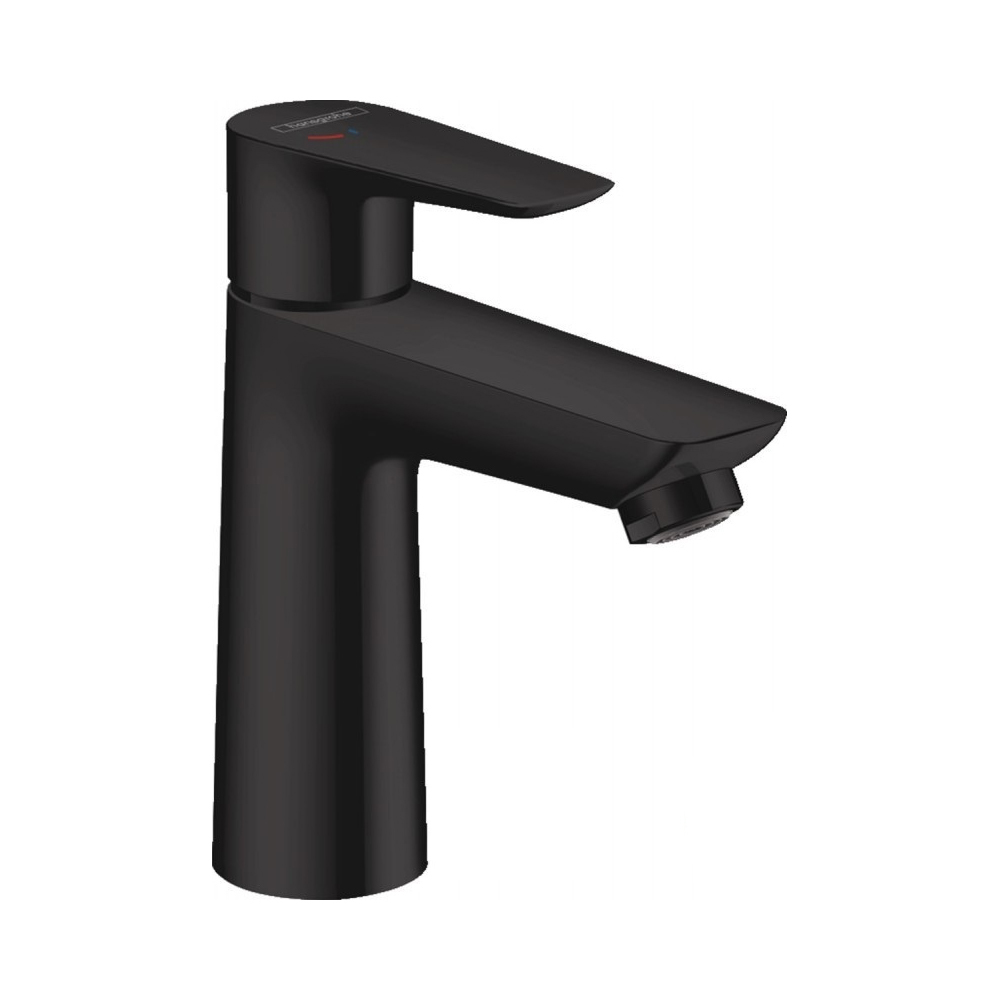 Hansgrohe Talis E Смеситель для раковины 110 однорычажный без сливного набора, черный матовый