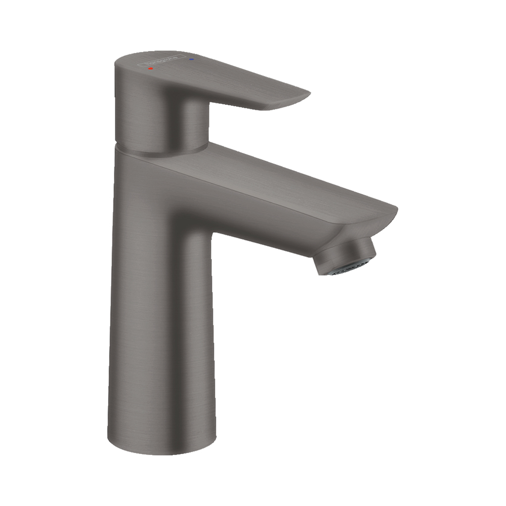 Hansgrohe Talis E Смеситель для раковины 110 однорычажный без сливного набора, шлифованный черный хром