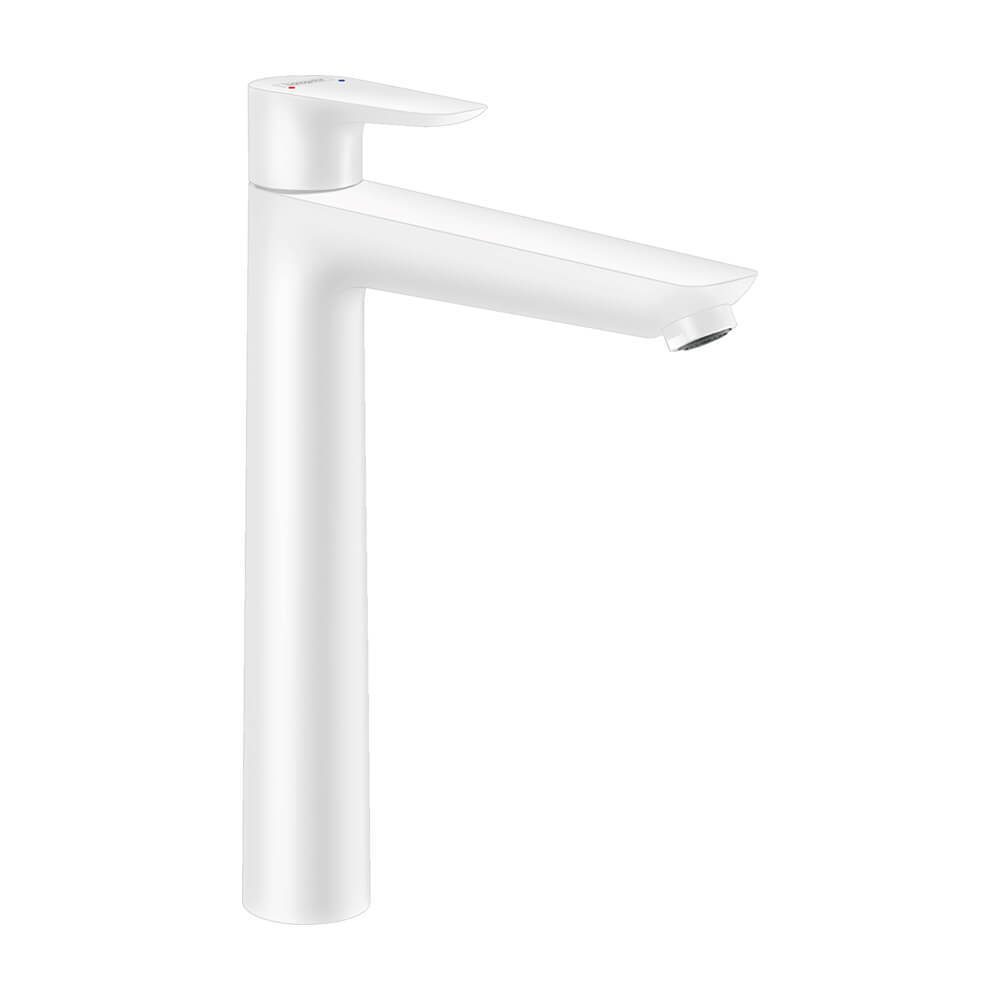 Hansgrohe Talis E Смеситель для раковины 240 однорычажный без сливного набора, белый матовый