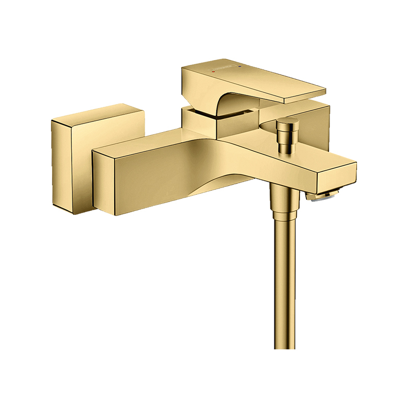 Hansgrohe Metropol Смеситель для ванны однорычажный внешнего монтажа с рычажной рукояткой, золото