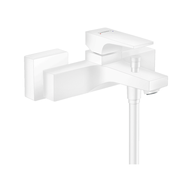 Hansgrohe Metropol Смеситель для ванны однорычажный внешнего монтажа с рычажной рукояткой, белый матовый