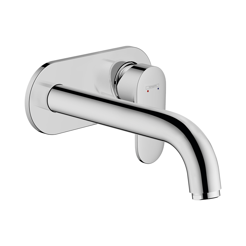 Hansgrohe Vernis Blend Смеситель для раковины однорычажный скрытого монтажа настенный с изливом 205 см, хром