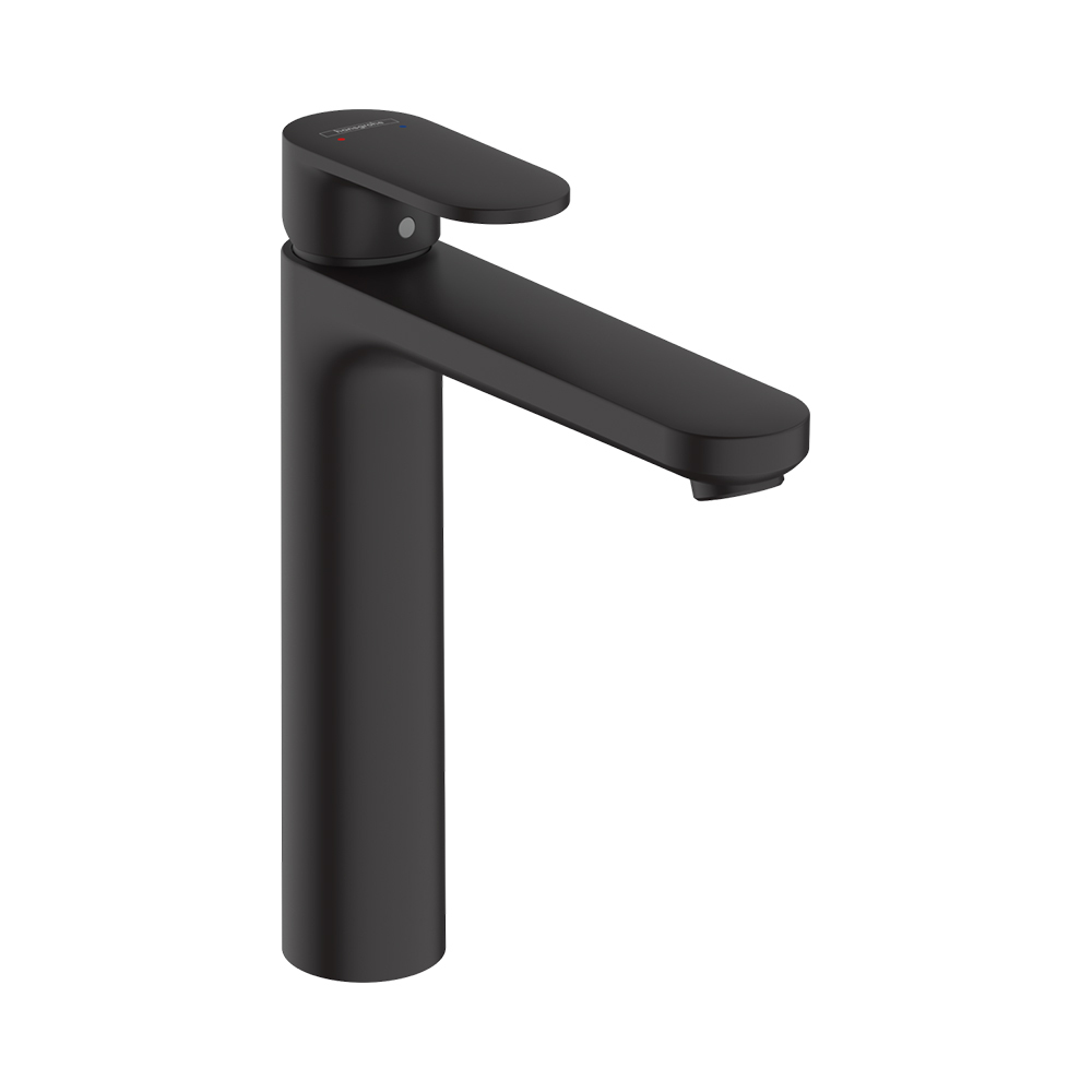 Hansgrohe Vernis Blend Смеситель для раковины однорычажный 190 без сливного гарнитура, черный матовый