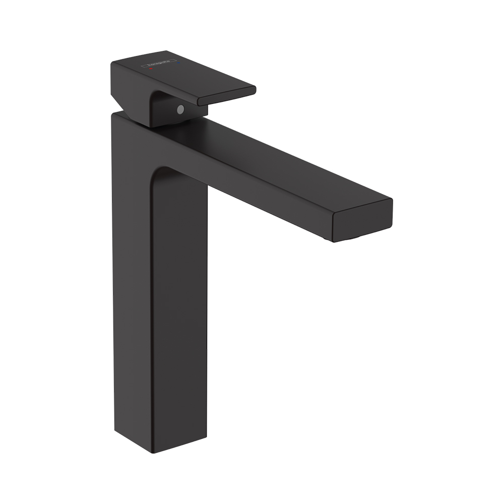 Hansgrohe Vernis Shape Смеситель для раковины однорычажный 190 без сливного гарнитура, черный матовый