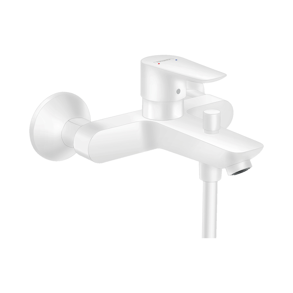 Hansgrohe Talis E Смеситель для ванны однорычажный, белый матовый