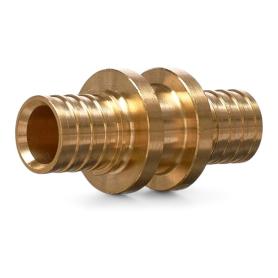 Муфта равнопроходная D 16 латунь CN