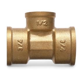 Тройник переходной ВВВ 3/4'×1/2'×3/4' латунь CN