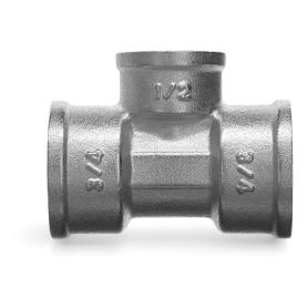 Тройник переходной ВВВ 3/4'×1/2'×3/4' TIN латунь CN