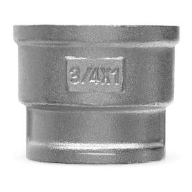 Муфта переходная ВВ 1/2'×3/4' TIN латунь CN