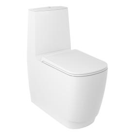 Resa S чаша унитаза закрытая напольная 68 см безободковый spiralflush без крышки