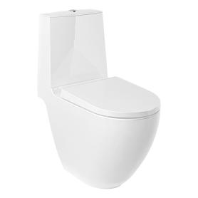 Resa D чаша унитаза открытая напольная 64 см безободковый spiralflush без крышки