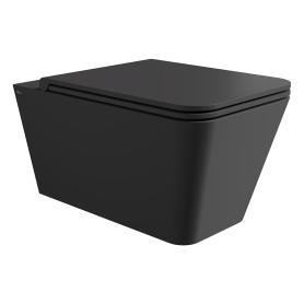 Hide Square Унитаз подвесной безободковый 55х35 с сиденьем и крышкой с микролифтом с набором для крепления