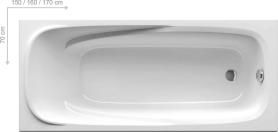 Vanda II Ванна прямоугольная 170x70