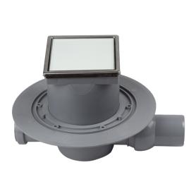 Душевой трап Confluo Standard Dry 2 White Glass 10х10