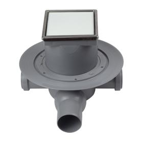 Душевой трап Confluo Standard Dry 3 White Glass 10х10