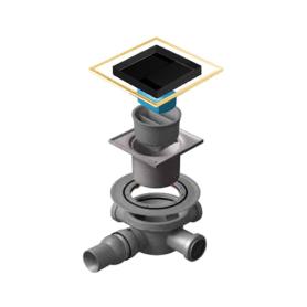 Душевой трап Confluo Standard Dry 3 Ceramic Gold 10х10