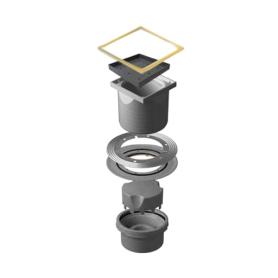 Душевой трап Confluo Standard Vertical Ceramic Gold 15х15