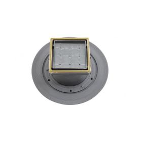 Душевой трап Confluo Standard Vertical Dry Ceramic Gold 10х10