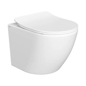 Унитаз подвесной с сиденьем SoftClose технология смыва Invisible скрытый крепеж 490x370x360