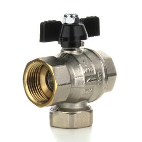 Кран шаровой с фильтром механической очистки вр-вр ручка бабочка