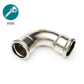 Отвод 90° ВПр-ВПр AISI304L
