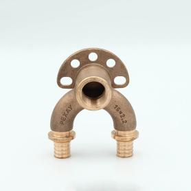Проточный настенный угольник 16/16-Rp 1/2 короткий RX+