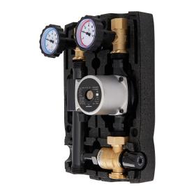 Насосная группа DN25 с термосмесителем с насосом GRUNDFOS UPSO25-65 20°С-45°С