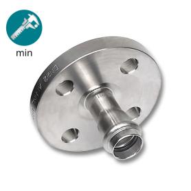 Пресс-фланец нержавеющая сталь AISI304L PN10/16