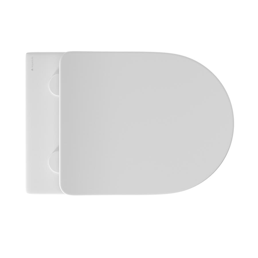 AQUEDUTO OVO Унитаз подвесной 525x360 безободковый Tornado с сиденьем с микролифтом изображение