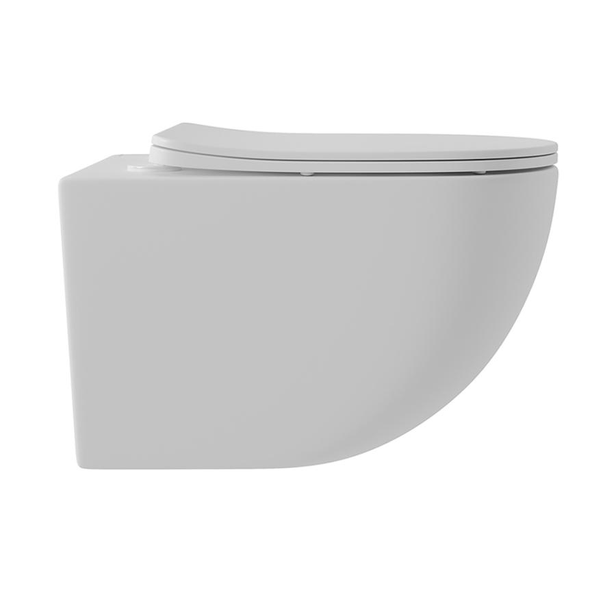 AQUEDUTO OVO Унитаз подвесной 525x360 безободковый Tornado с сиденьем с микролифтом в интернет-магазине