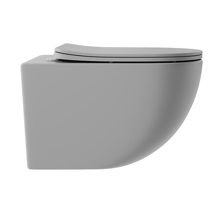 AQUEDUTO OVO Унитаз подвесной 525x360 безободковый Tornado с сиденьем с микролифтом в интернет-магазине