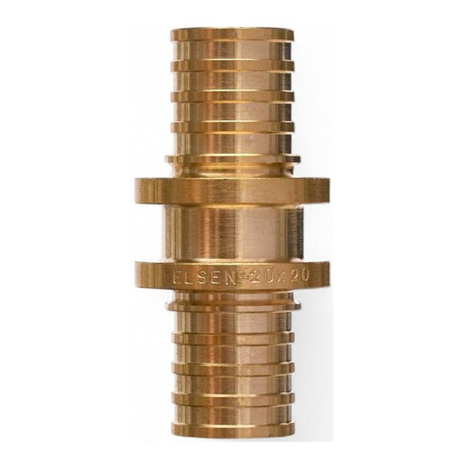 ELSEN Муфта равнопроходная D 20 латунь CN EFA.11.2020B