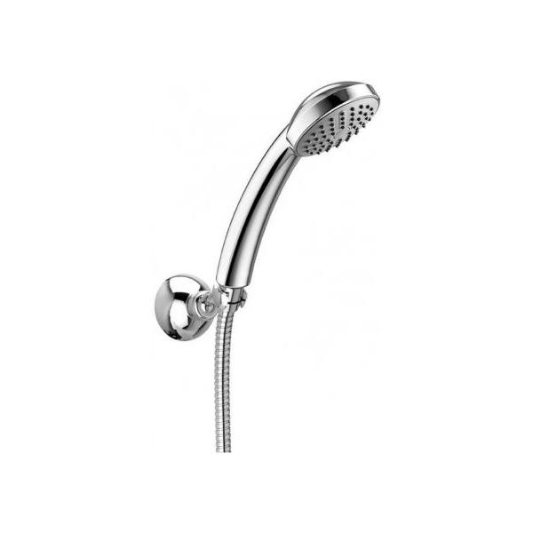 Paffoni Набор: ручной душ TRIESTE BIS ABS 1 режим, настенное крепление из металла, шланг металл 1500 мм ZDUP082CR