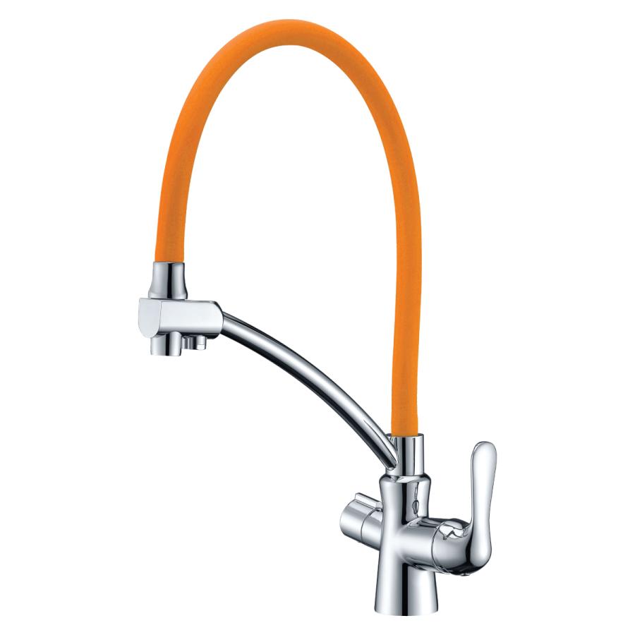 Lemark Comfort Смеситель для кухни с подключением к фильтру с питьевой водой LM3070C-Orange