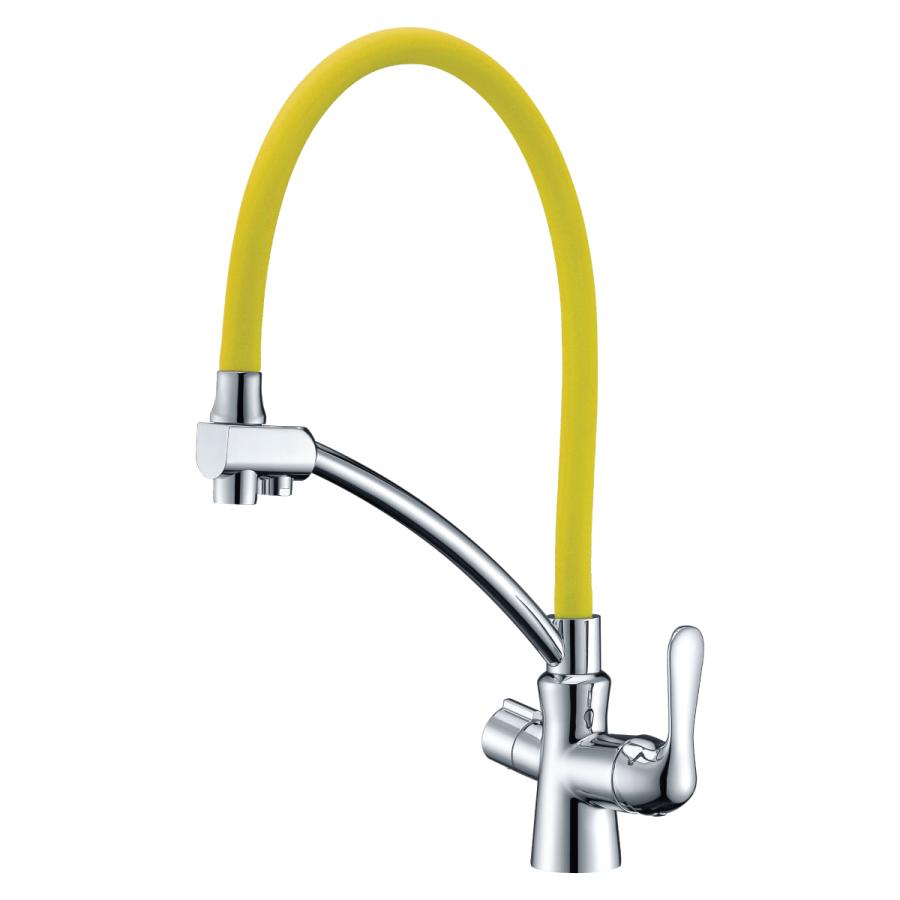 Lemark Comfort Смеситель для кухни с подключением к фильтру с питьевой водой LM3070C-Yellow