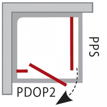 Ravak Pivot Стенка боковая PPS-100 белая + транспарент.  90GA0100Z1  - Изображение 3
