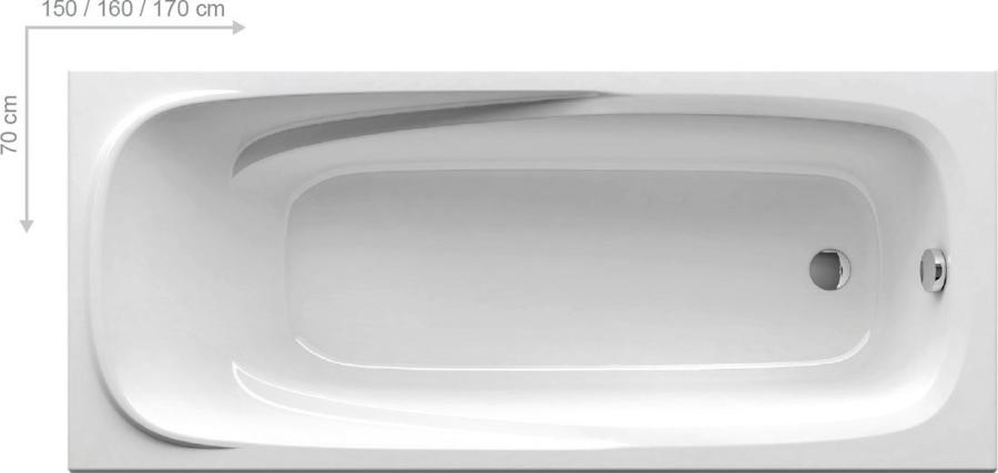 Ravak Vanda II Ванна прямоугольная 170x70 CP21000000