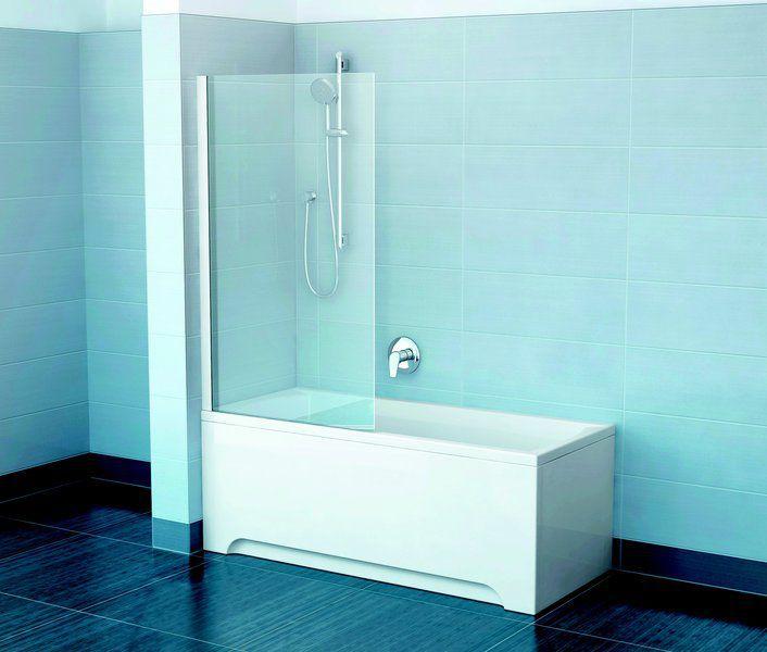 Ravak Pivot Шторка для ванны блестящая + Транспарент PVS1-80