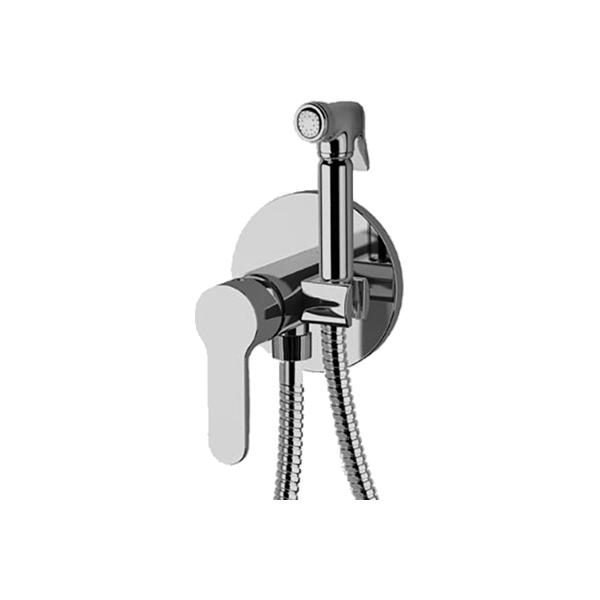 REMER Гигиенический душ с однорычажным смесителем скрытого монтажа Хром  W65  - Изображение 1