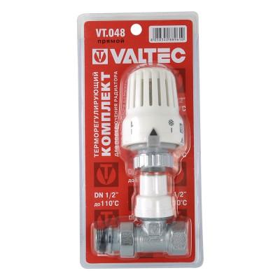 Valtec Клапан с термостатической головкой для радиатора прямой 1/2