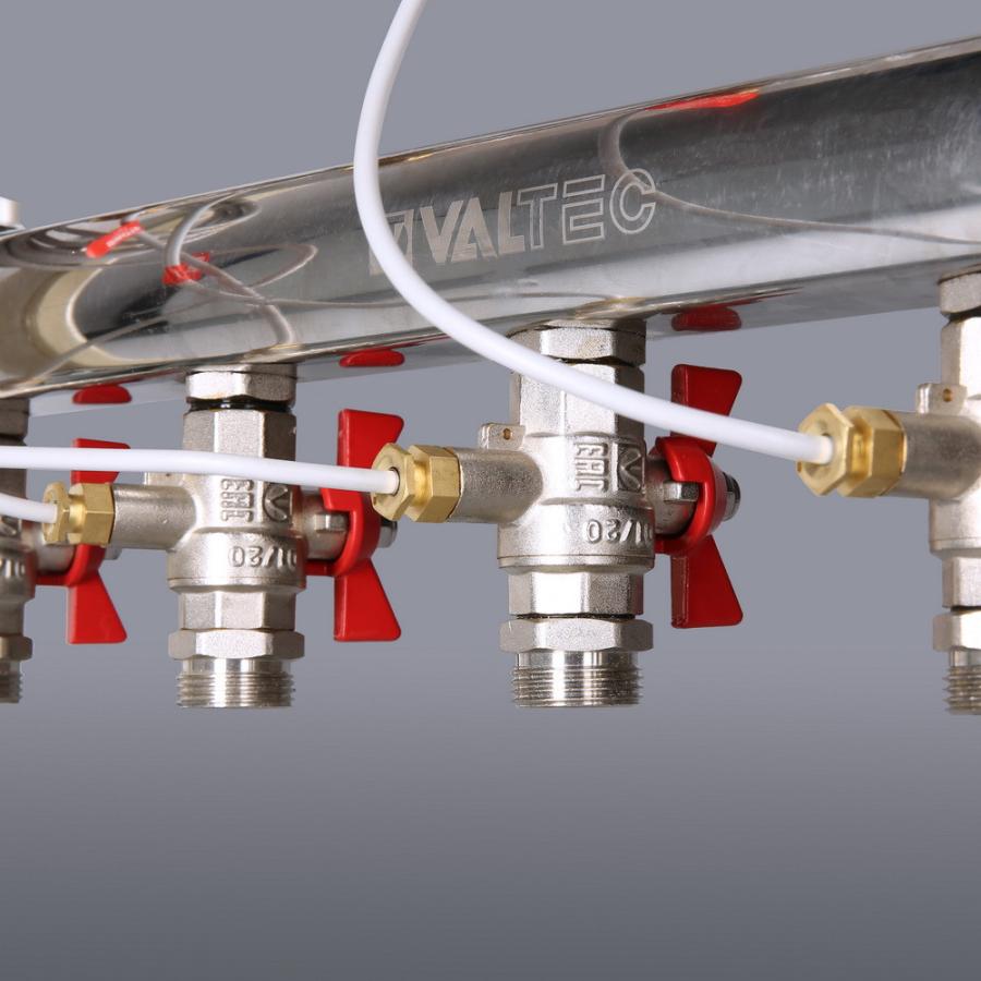 Valtec Узел этажный поквартирного учета с автоматическим балансировочным клапаном без перепускного клапана ввод СЛЕВА 3/4' 5 выходов  VT.GPA.05S04.L5  - Изображение 5