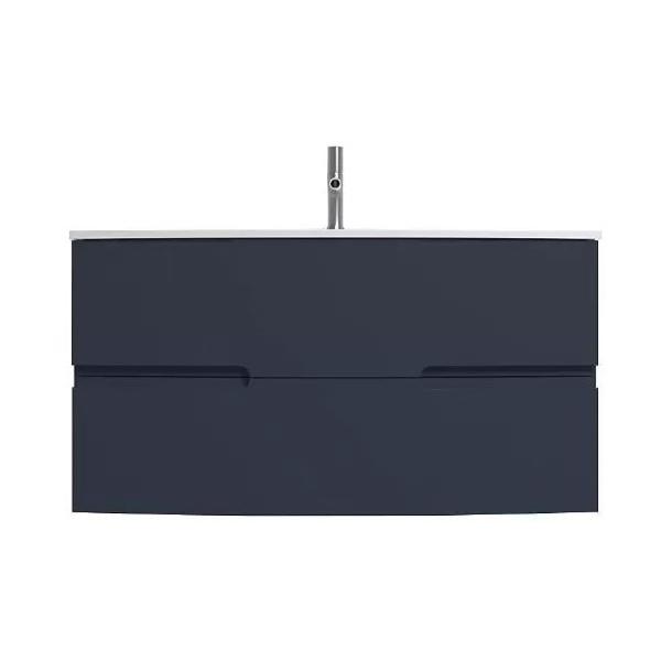 Jacob Delafon Nona Мебель с интегрированными ручками глянцевый темно-синий 100 см 2 ящика EB1889RU-G98