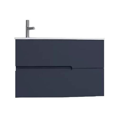 Jacob Delafon Nona Мебель с интегрированными ручками глянцевый темно-синий 80 см 2 ящика EB1888RU-G98