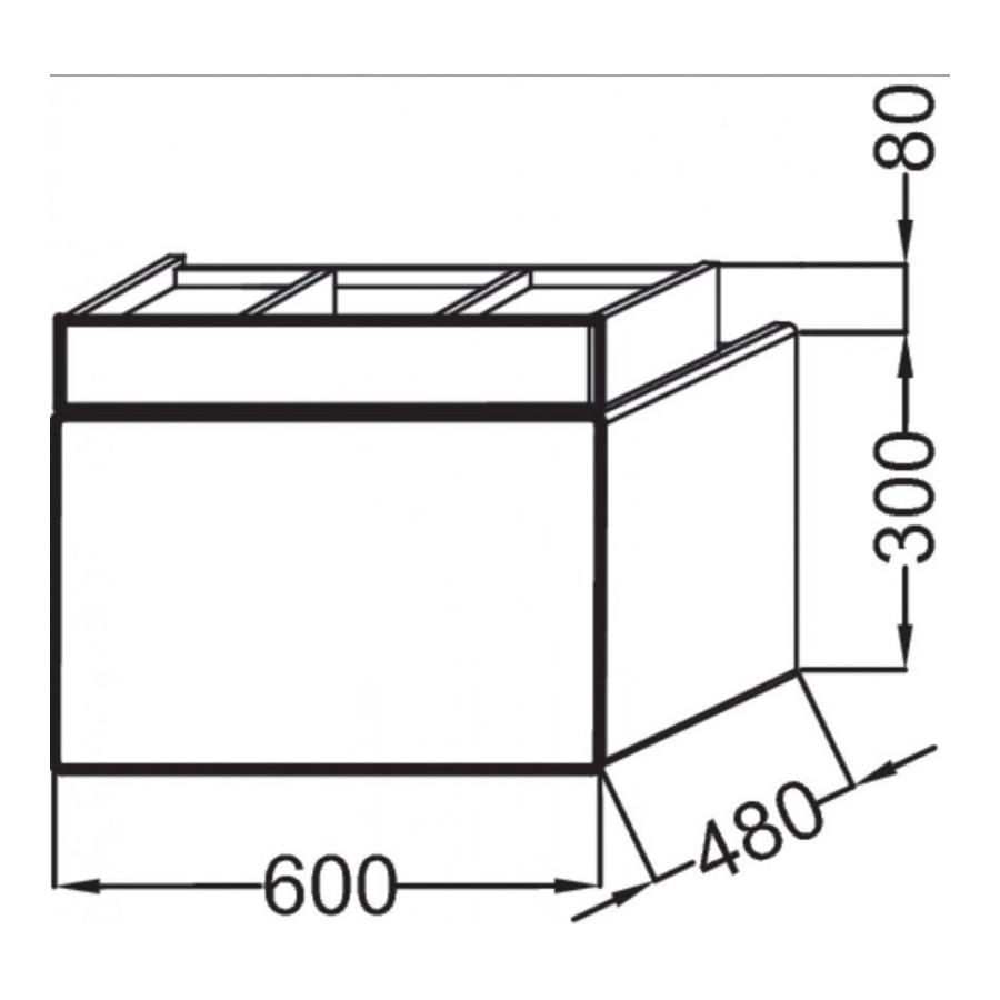 Купить Jacob Delafon Terrace Тумба под раковину 60x48 черный