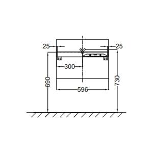Jacob Delafon Terrace Тумба под раковину 60x48 белый