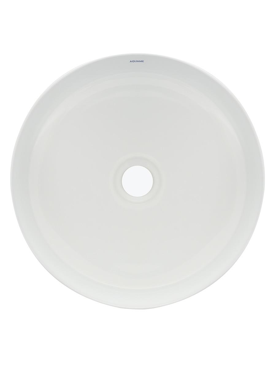 AQUAme Раковина накладная круглая 355x355x120 белый глянцевый  AQM5012  - Изображение 4