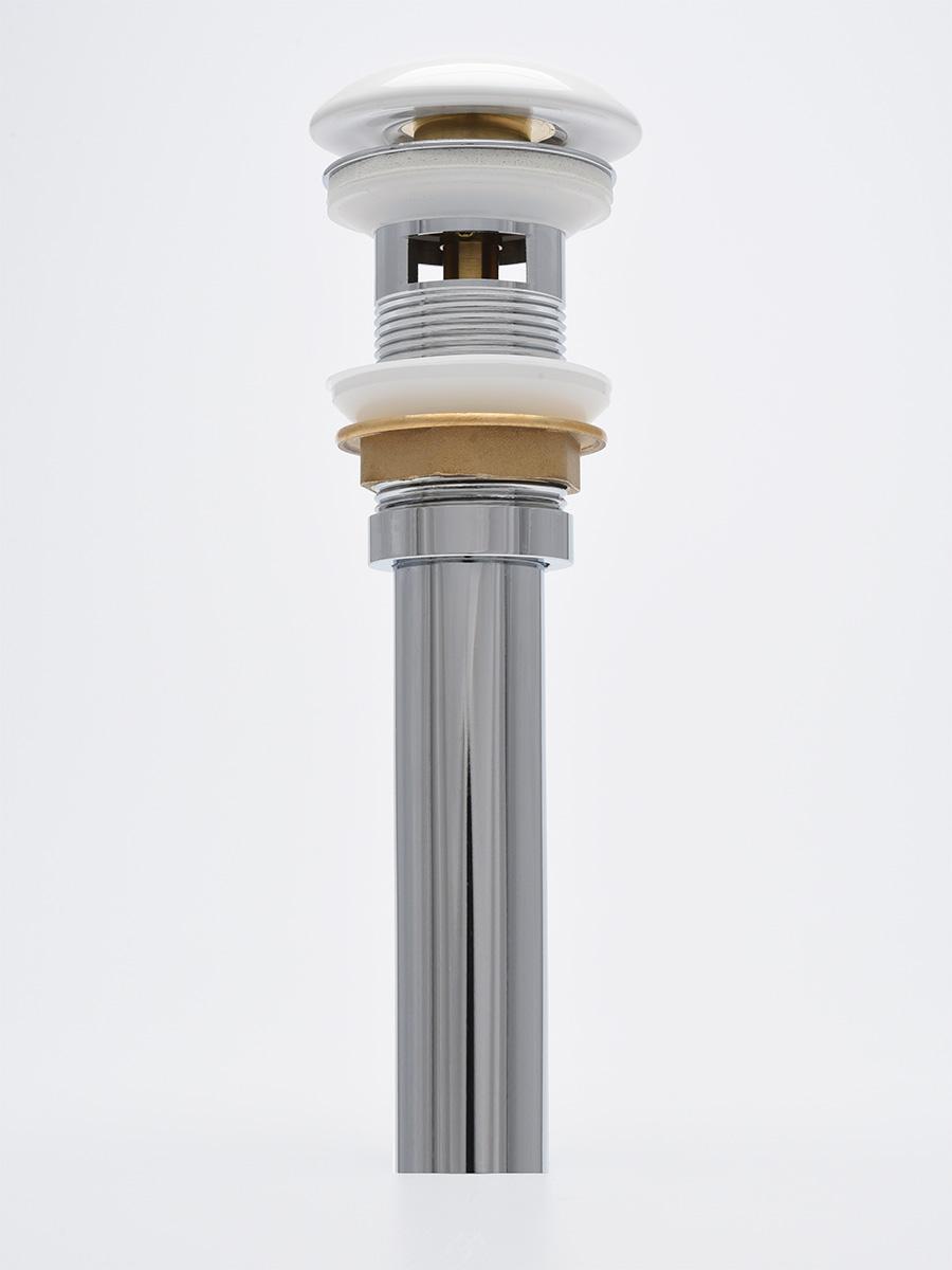 AQUAme Донный клапан с переливом керамическая накладка