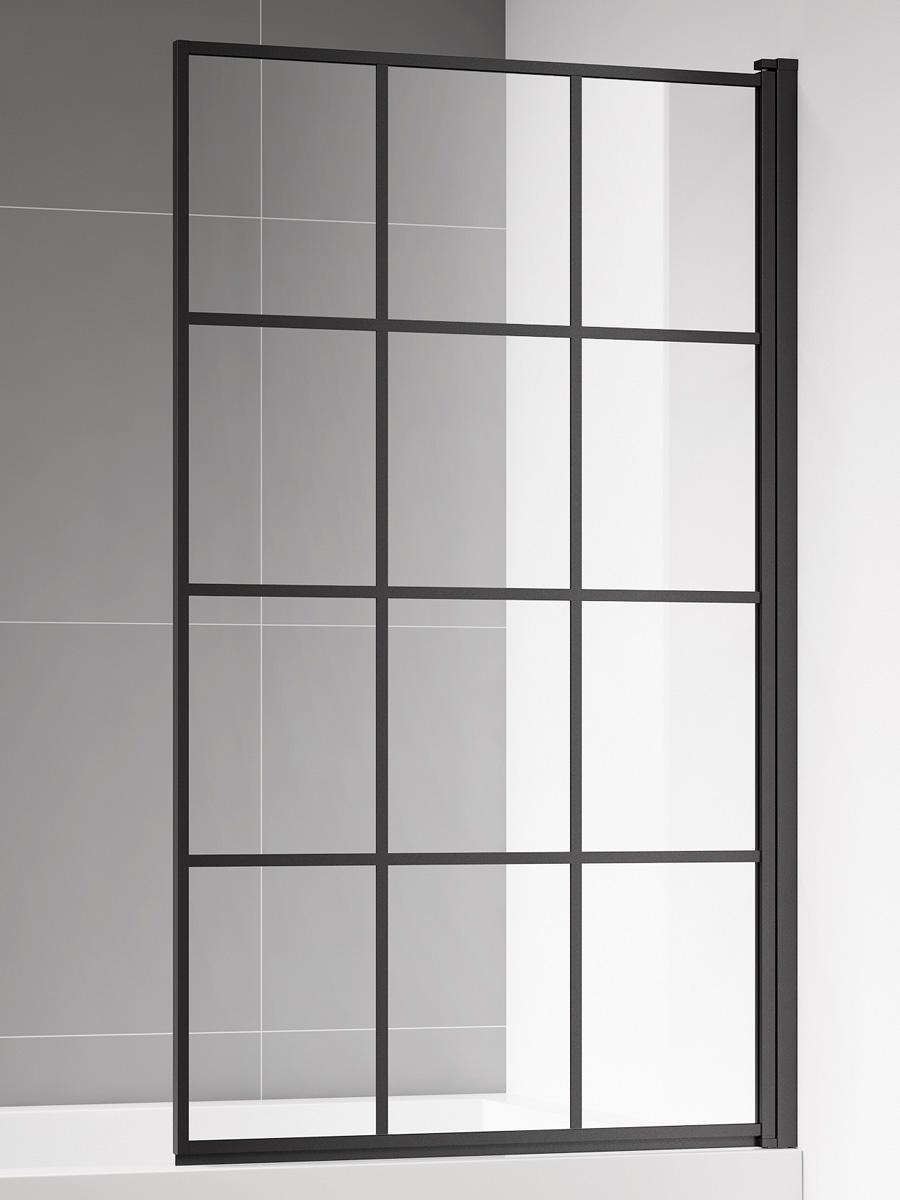 AQUAme Шторка на ванну 800x1400мм стекло 6мм цвет профиля AQM2858-R