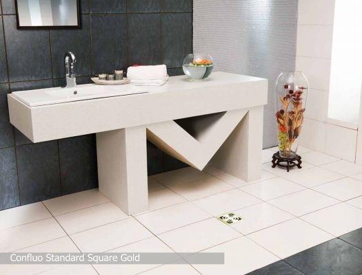 Pestan Душевой трап Confluo Standard Vertical Square Gold 15х15